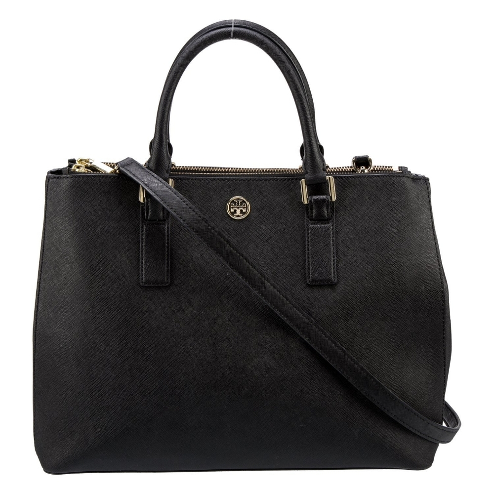 Tory Burch Designer Robinson Saffiano Leather Tote Handbag Purse